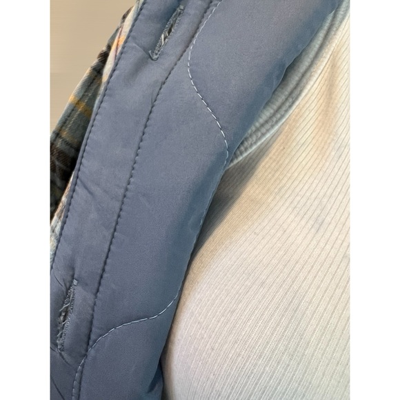 PETAL DEW Oversized plaid lightly quilted Shacket S M L - Picture 6 of 10